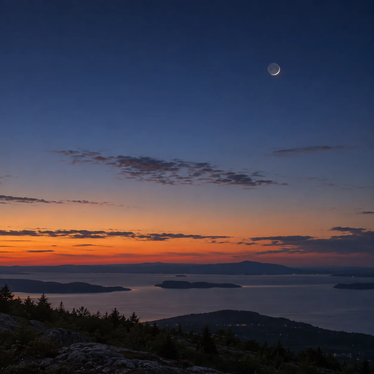 Find Earthshine on a Thin Crescent Moon